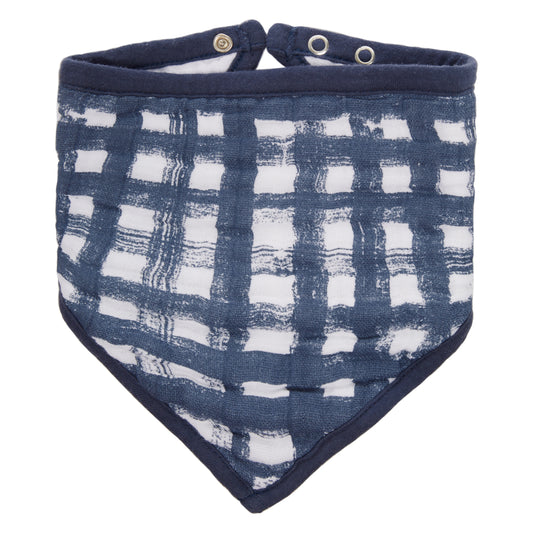 1pk waverley plaid classic bandana bib