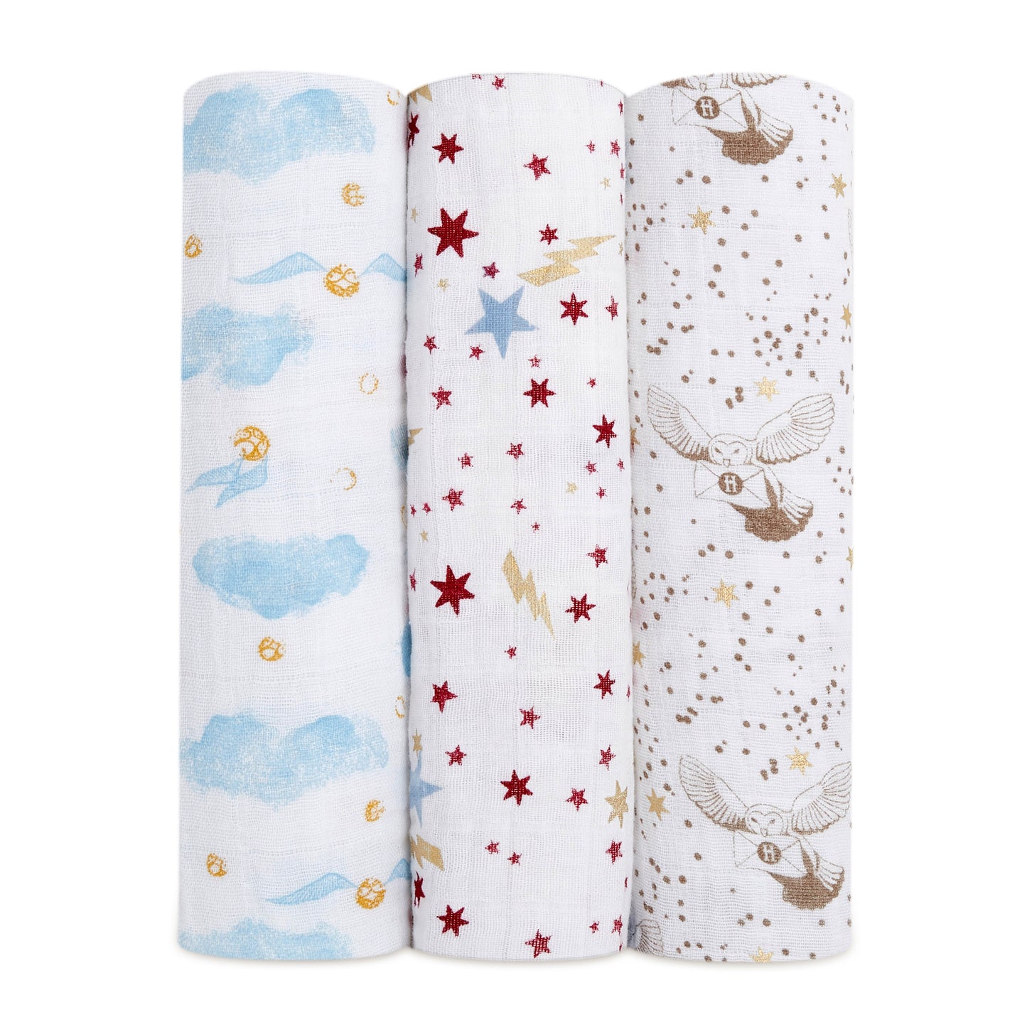 aden + anais Harry Potter foil 3-pack swaddles
