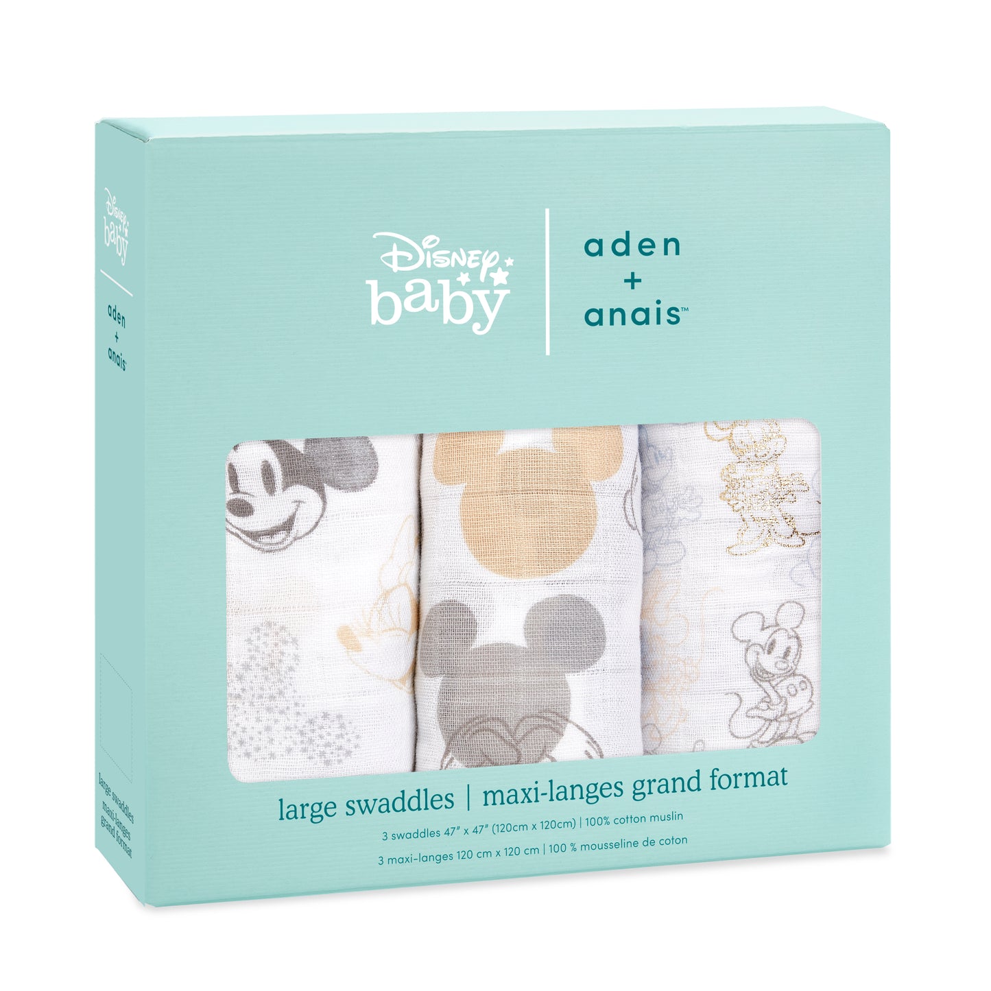 aden + anais Disney Micky and Minnie 3-pack swaddles