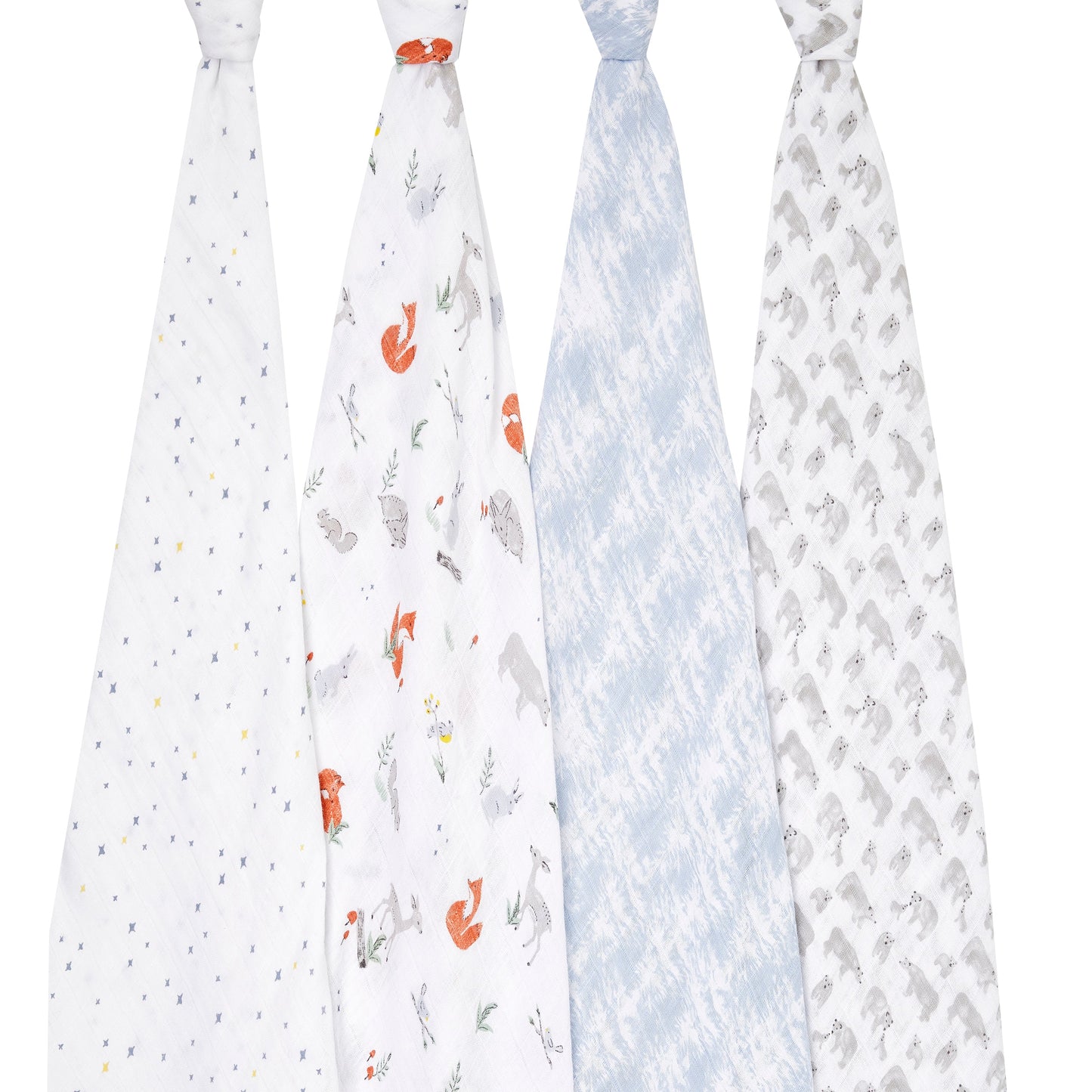 aden + anais naturally 4-pack muslin swaddles