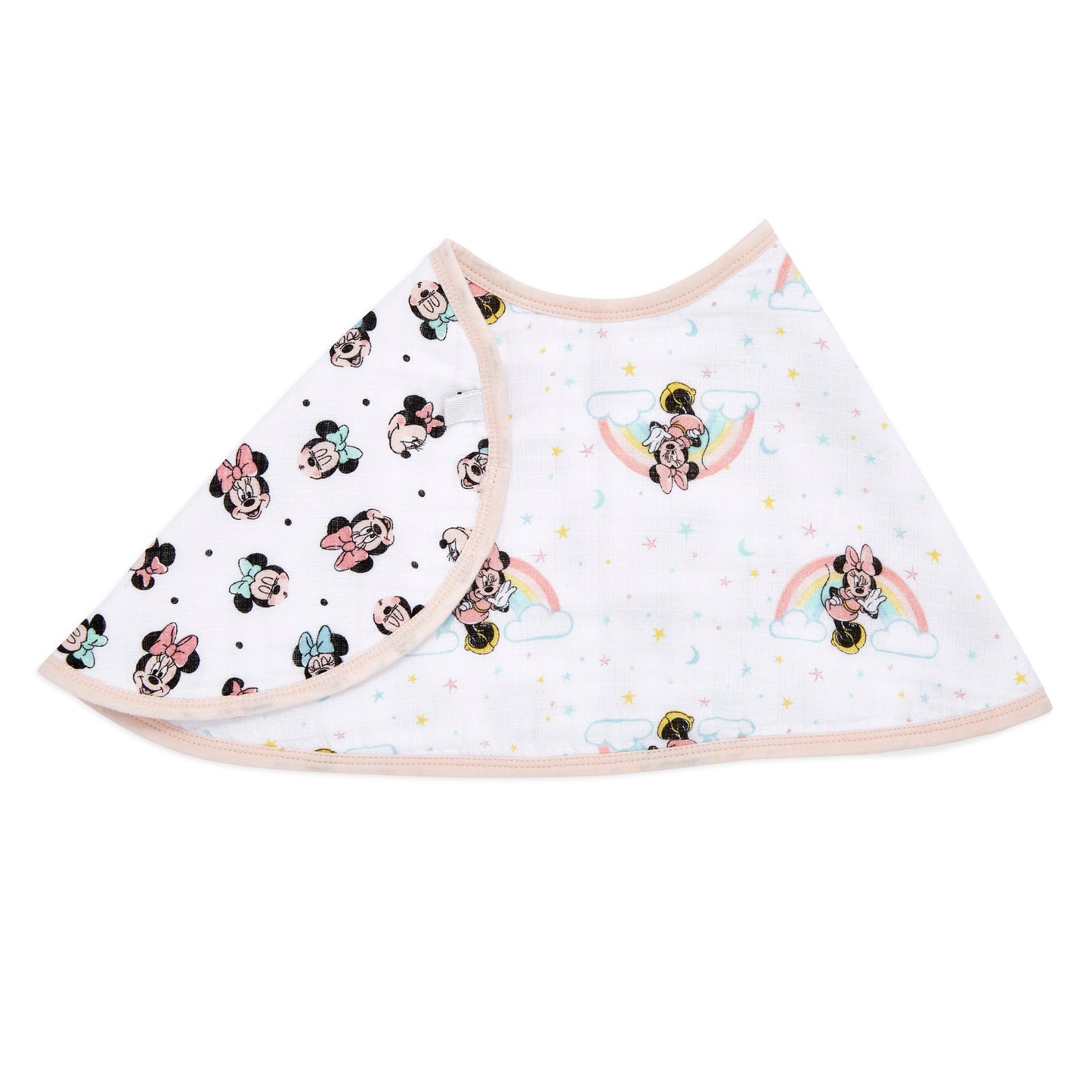 aden + anais Disney Minnie rainbows bib single