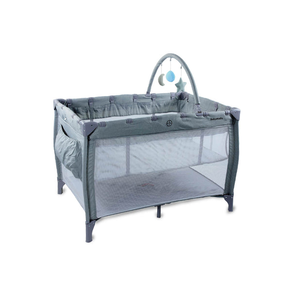 Ingenuity marlo sales travel cot grey
