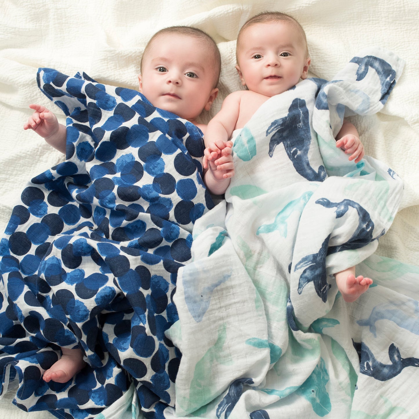seafaring classic muslin swaddles 4-pack