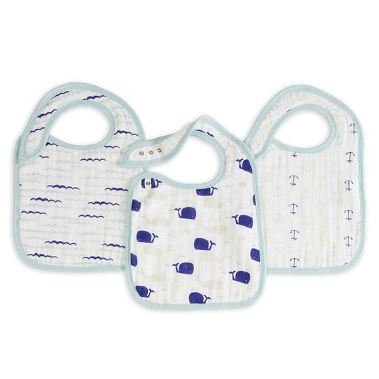 aden + anais high seas classic 3-pk snap bibs