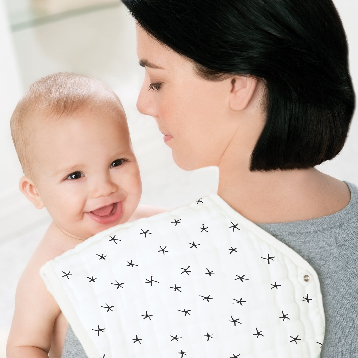 midnight silky soft bamboo burpy bib