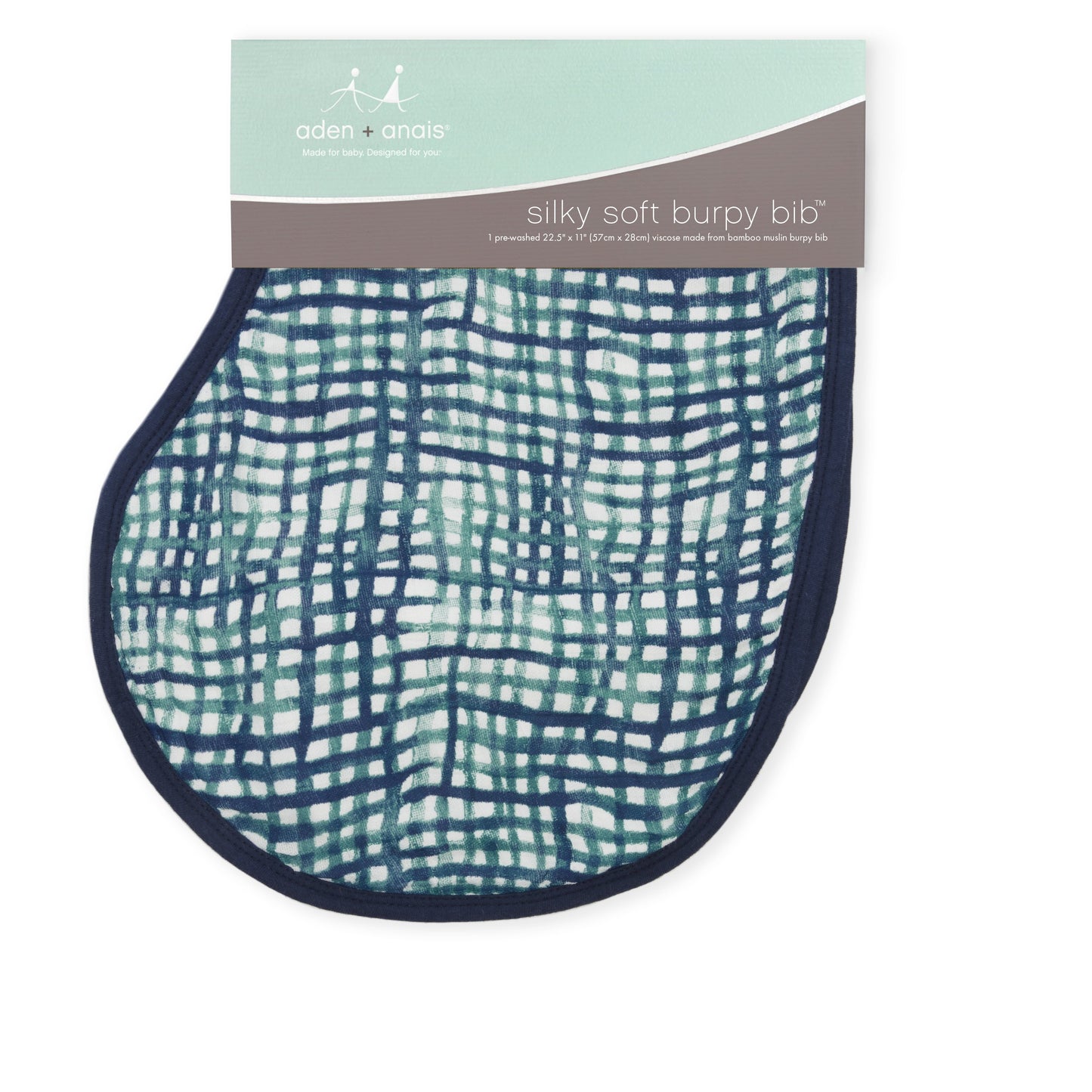 seaport silky soft bamboo burpy bib