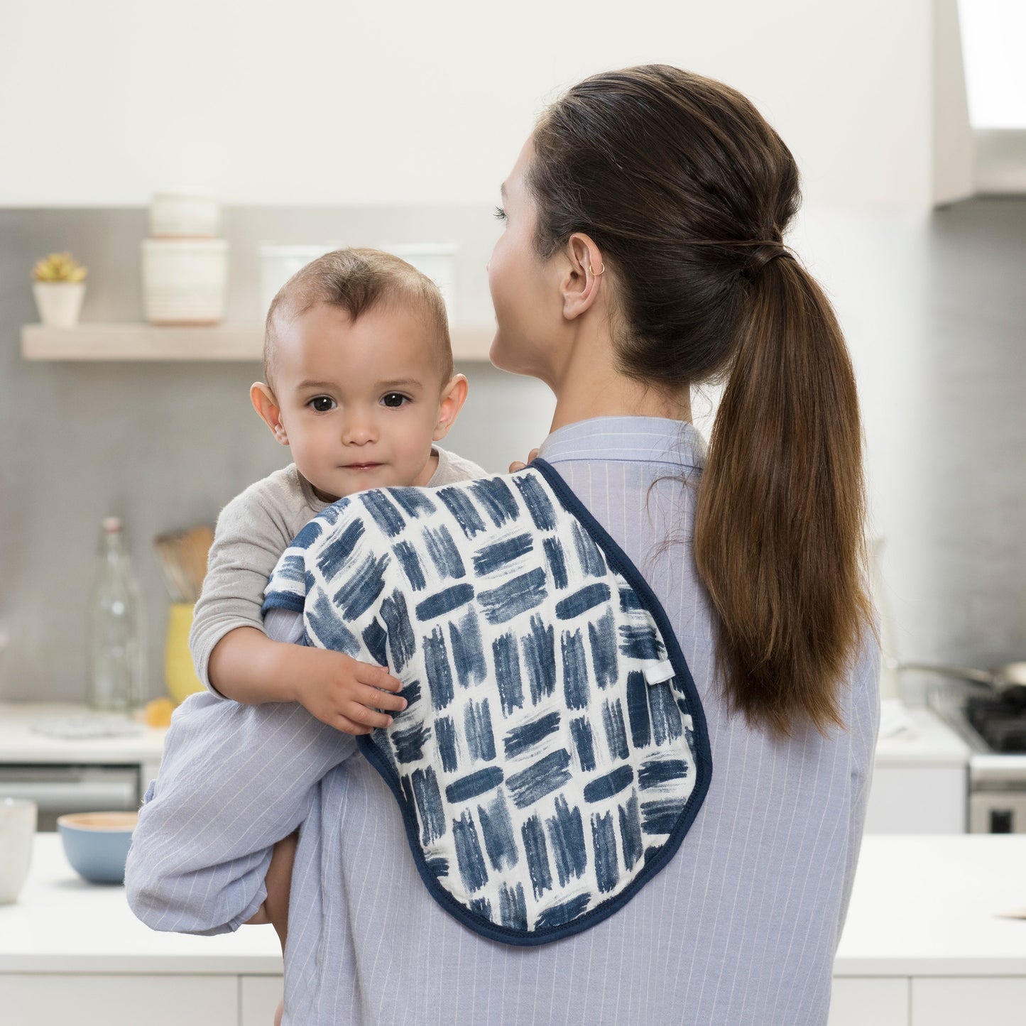seaport silky soft bamboo burpy bib