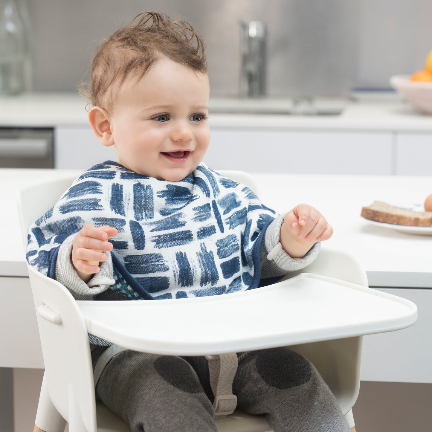 seaport silky soft bamboo burpy bib