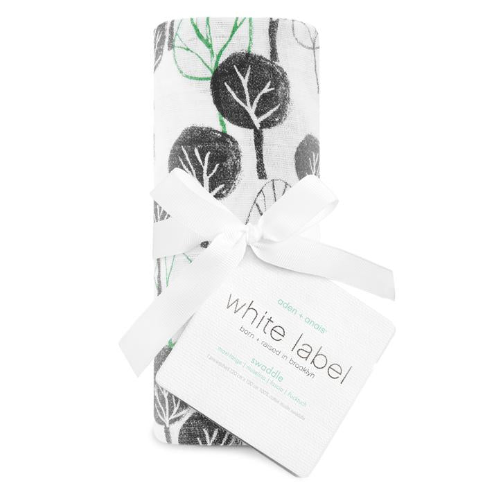 aden+anais white label sage advice -wilderness classic single swaddle