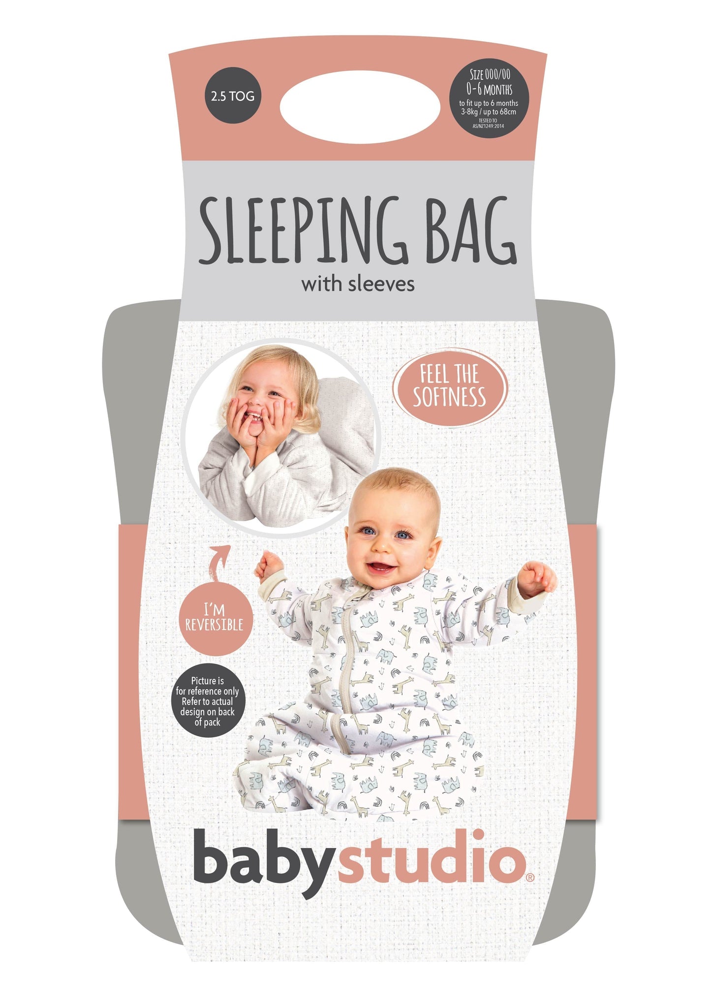 babystudio Sleeping Bag Cotton with Arms 3.0TOG (6-18 Months) | babystudio
