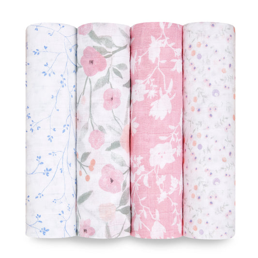 aden + anais ma fleur 4 pack classic swaddles