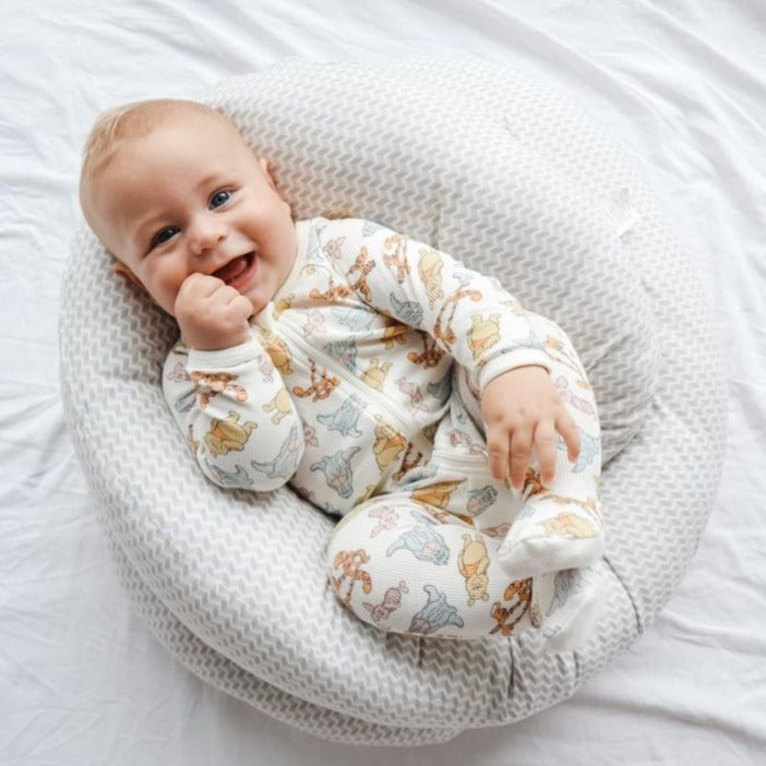 babystudio the ultimate body pillow - gingham beige