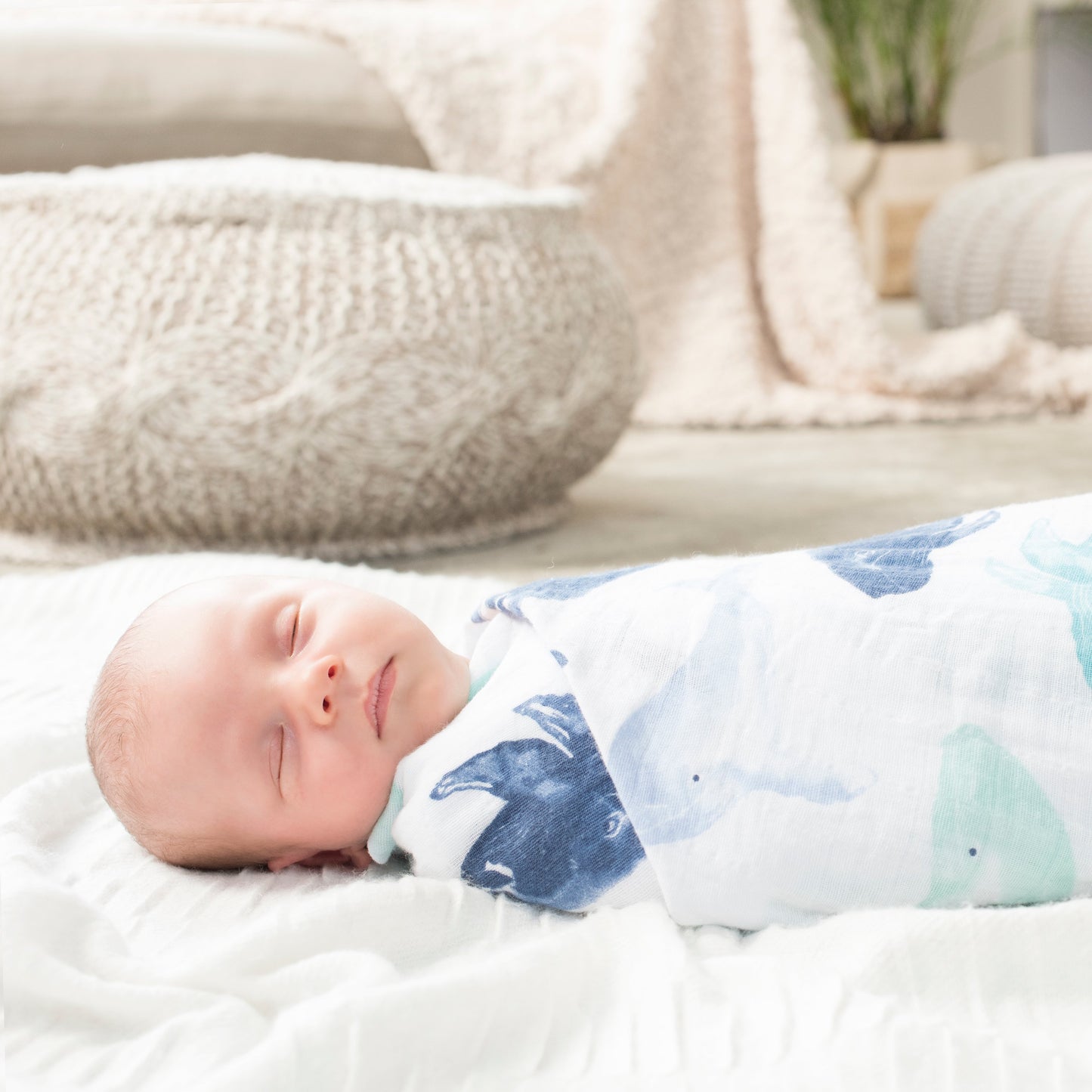 seafaring classic muslin  swaddles 4-pack