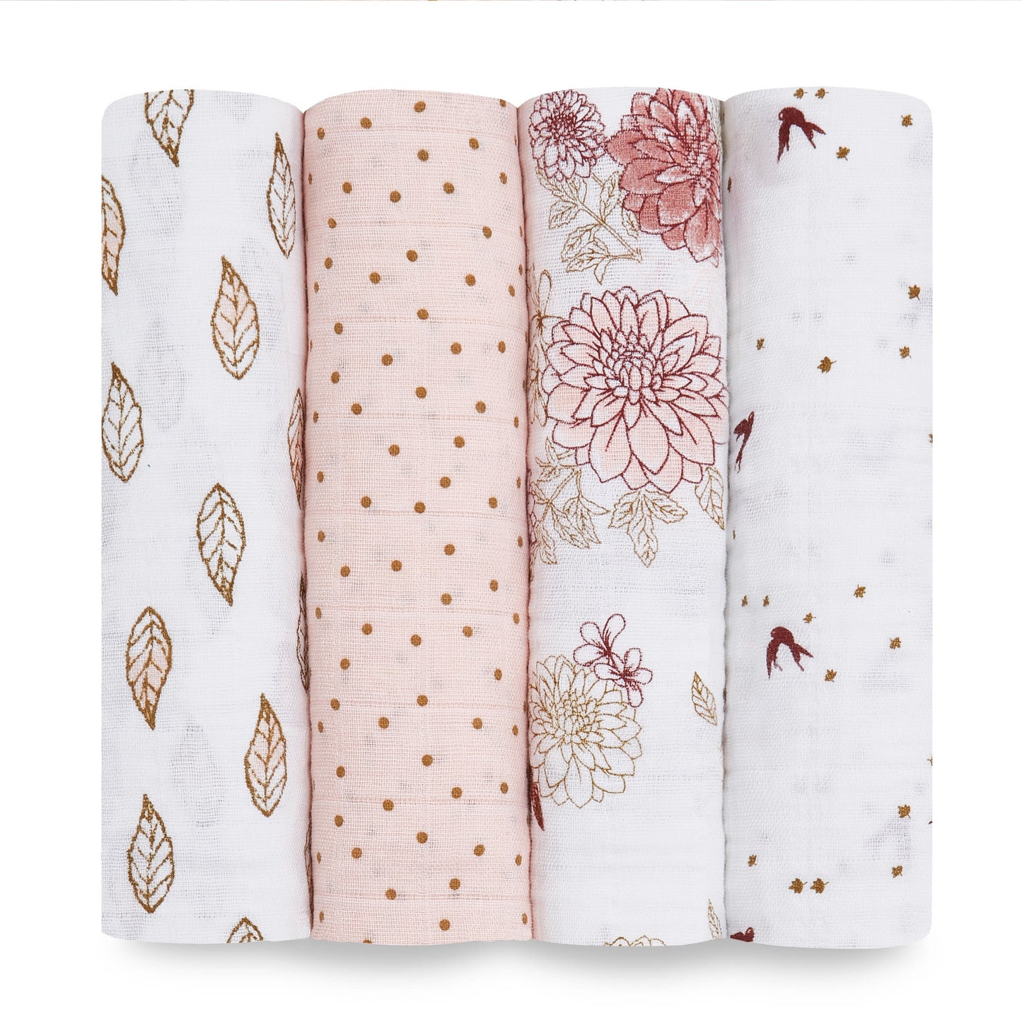 aden + anais Dahlias 4 pack classic swaddles