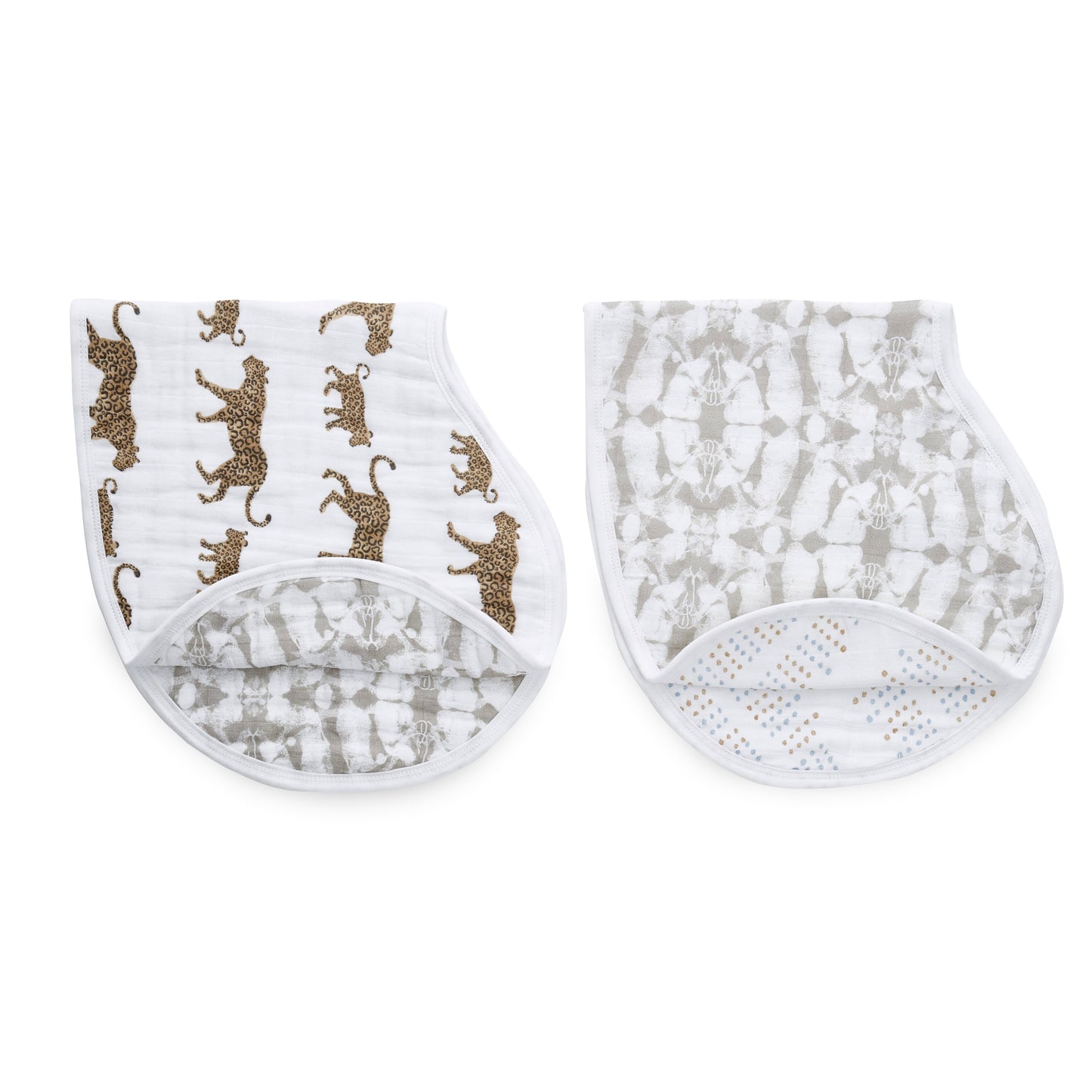 aden + anais hear me roar classic burpy bibs 2 pack