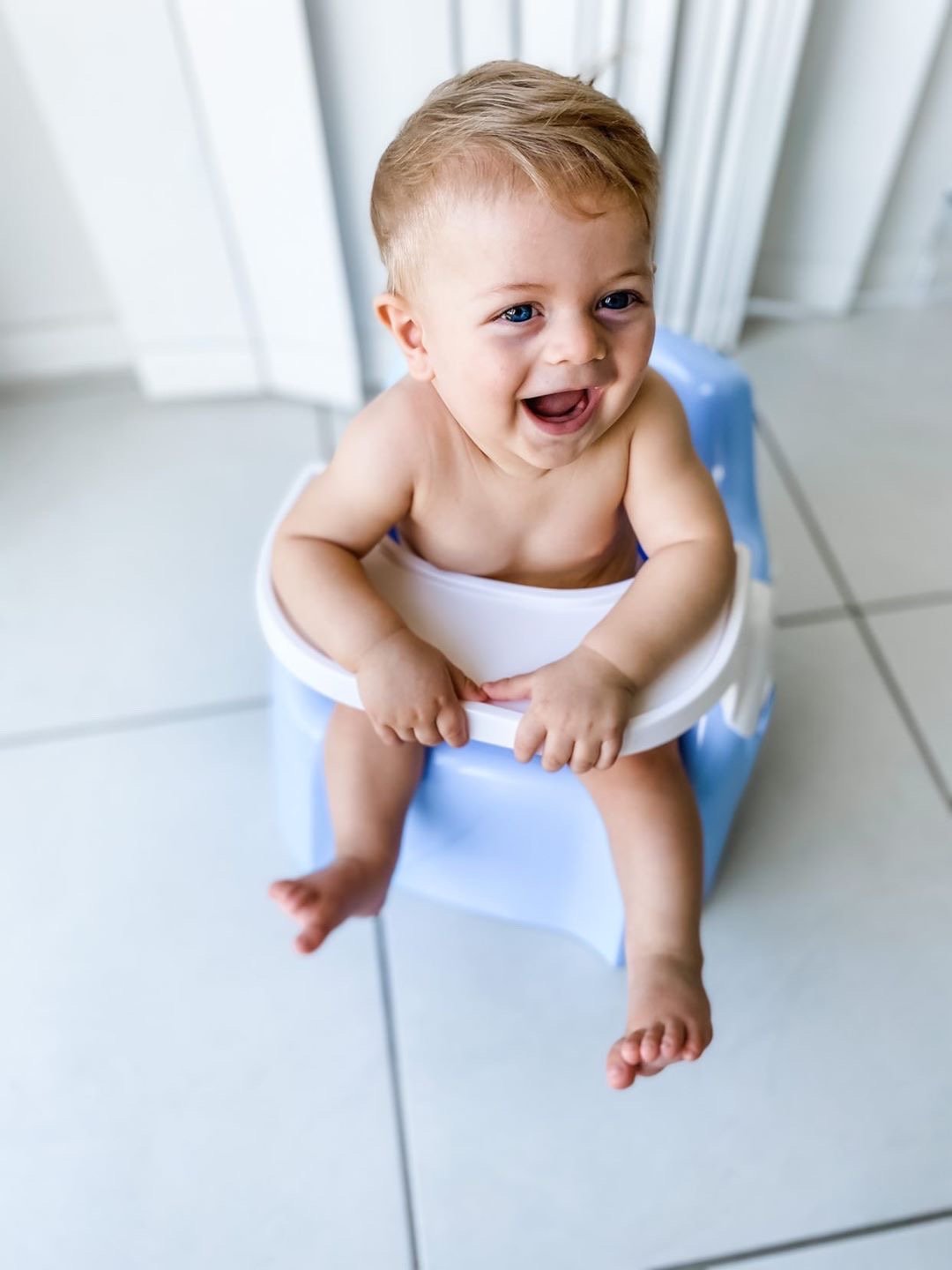Potty chair with tray sales table