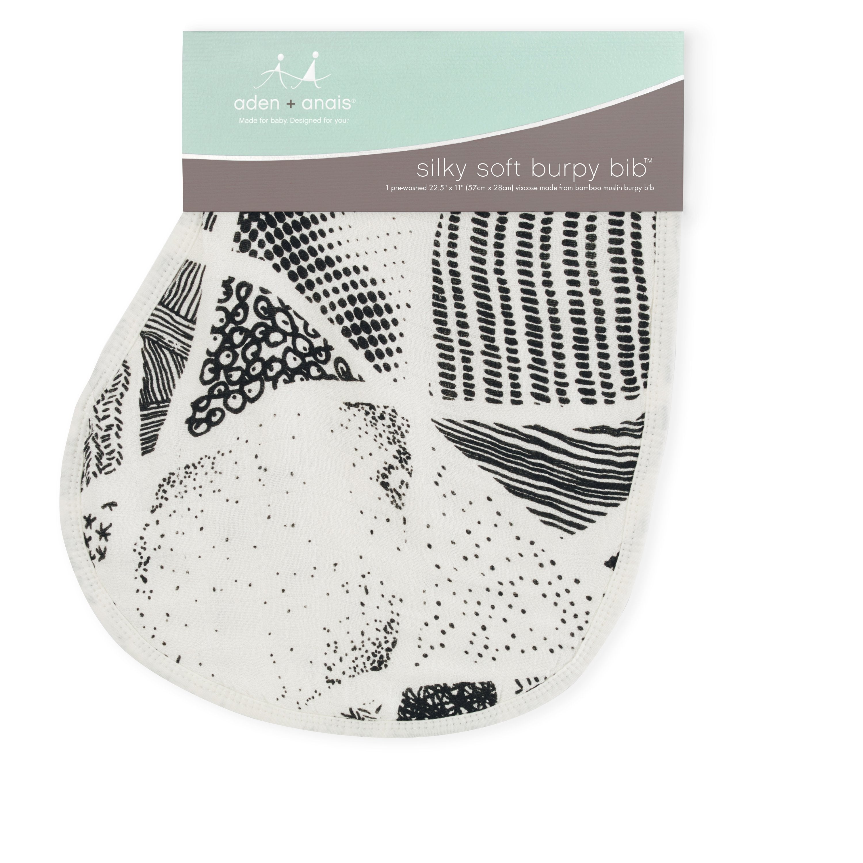 midnight silky soft bamboo burpy bib babystudio NZ