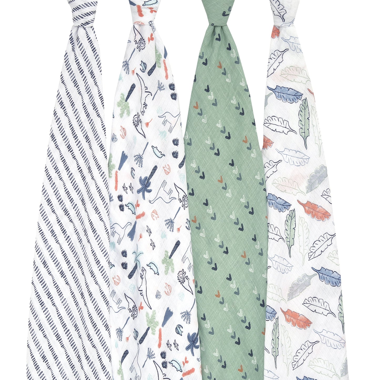 aden+anais essentials dinotime 4 pack muslin swaddles