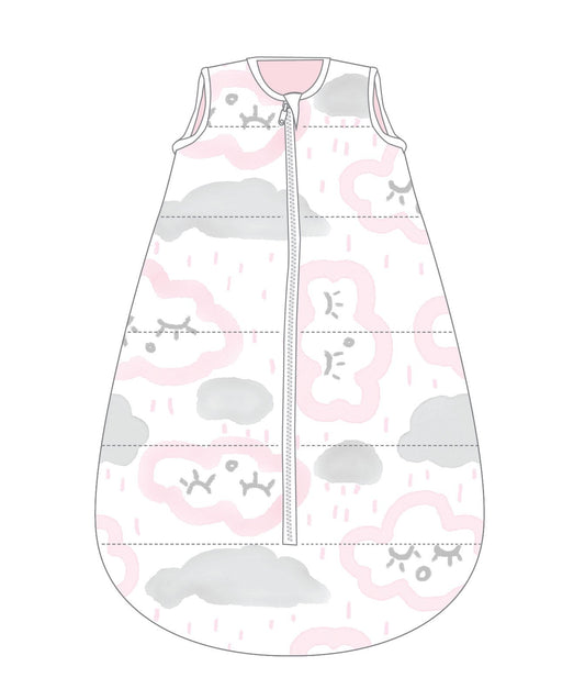 Studio Bag No Arms Cotton 6-18m 1.0 TOG CLOUDS PINK