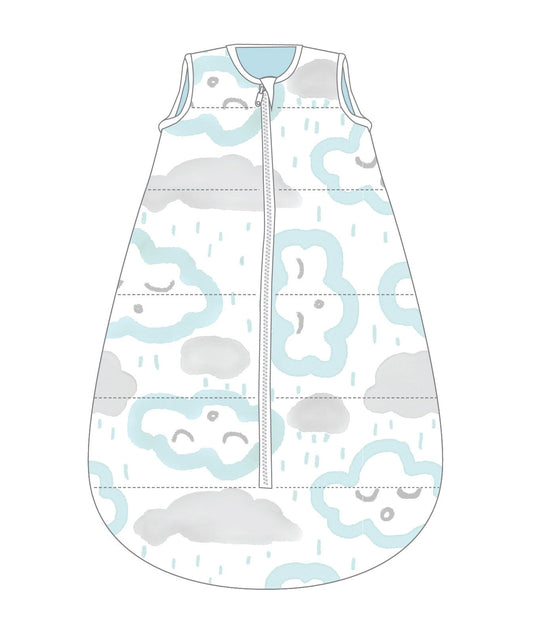 Studio Bag No Arms Cotton 6-18m 1.0 TOG CLOUDS PEPPERMINT