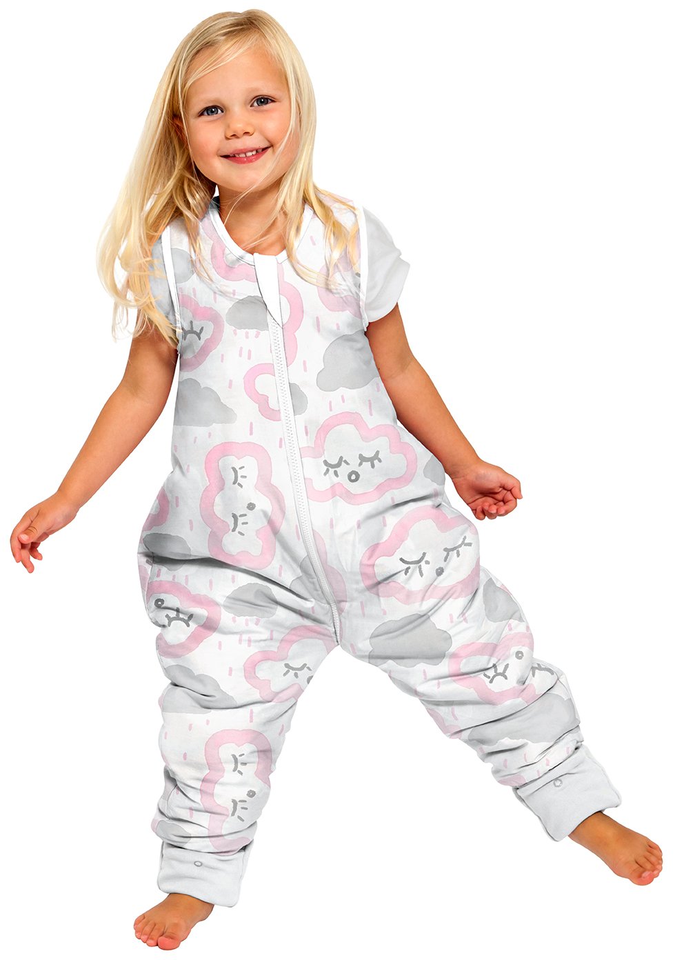 Coolies No Arms Cotton 2-3Y 1.0 TOG CLOUDS - PINK