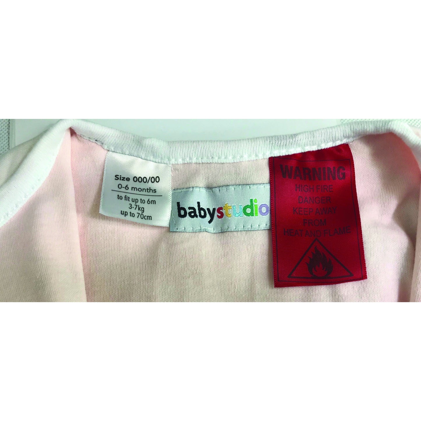 6-12m COTTON Warmies Sleeping bag with Arms and Legs 3.0 TOG - CLOUDS PINK