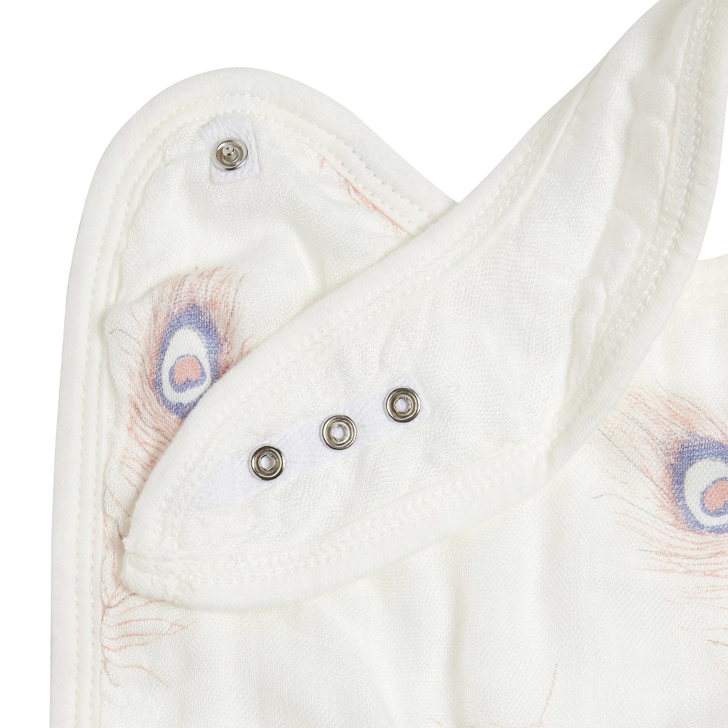 featherlight silky soft bamboo muslin snap bibs 3-pack